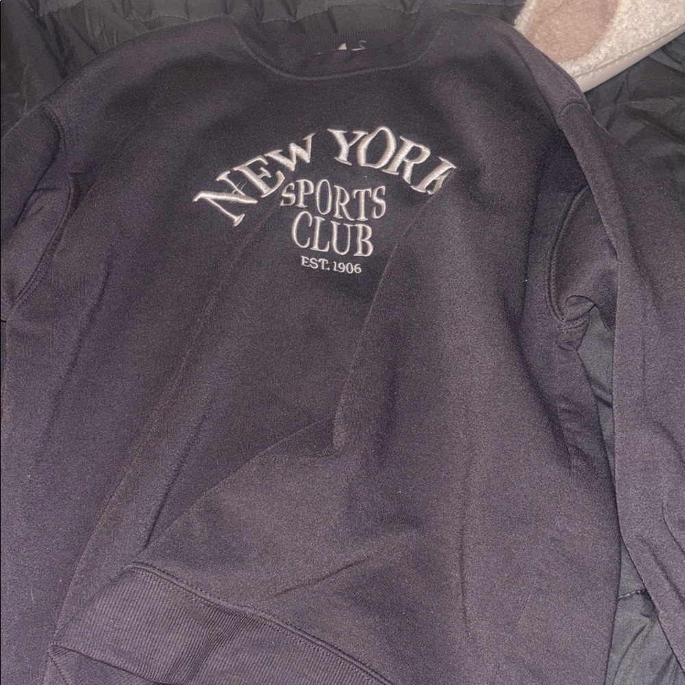 New York Sports Club Black Sweater